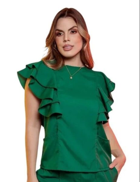 Modelagem Blusa Pijama Cirurgico Babados