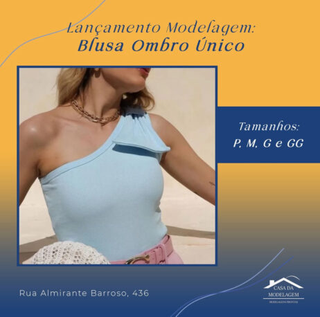 Modelagem blusinha ombro único