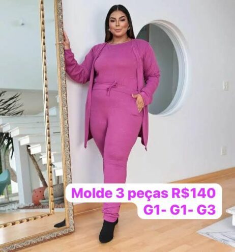 MODELAGEM CONJUNTO LÃZINHA PLUS SIZE