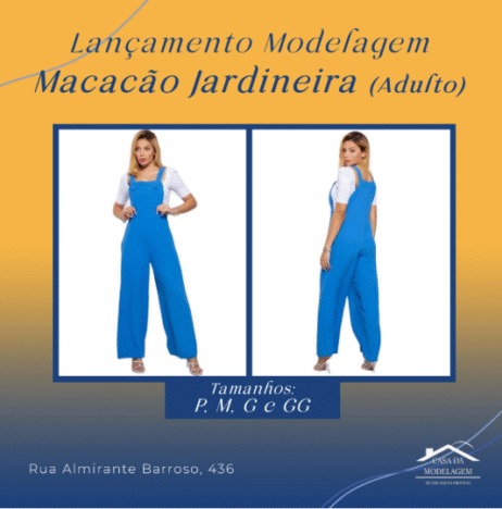 MODELAGEM JARDINEIRA ADULTO