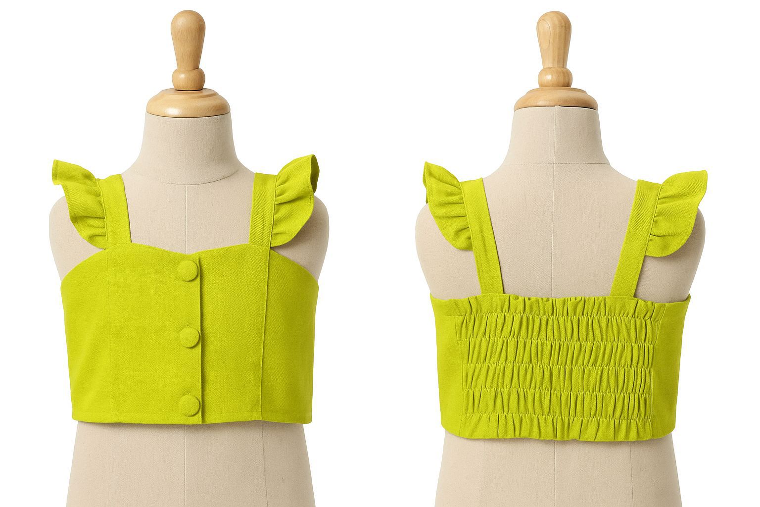 Modelagem de Cropped Com Alças Infantil