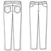 Molde calça jeans masculina