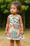Molde Vestido trapézio infantil