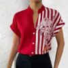MOLDE CAMISA FEMININA GOLA PADRE MANGA JAPONESA
