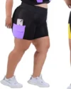 MODELAGEM SHORTS FITNESS COM BOLSO PLUS SIZE